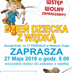 Zaproszenie na Dzień Dziecka z wędką - już 27.05.2018